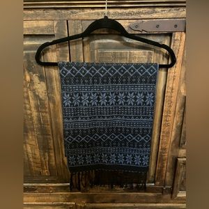 Blue & black scarf